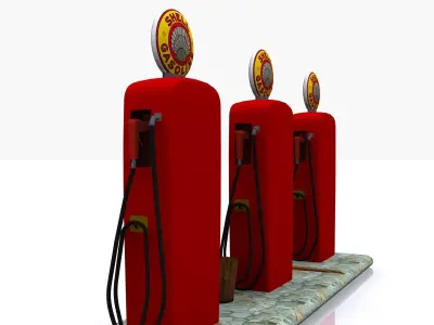 Gas Pump Shell 3d model 3D model