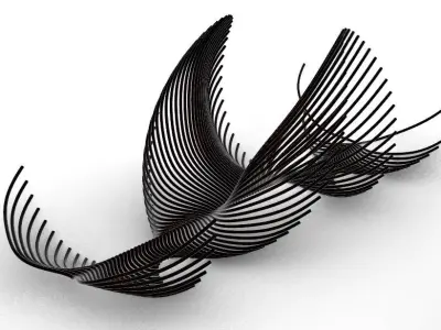 Parametric sea creature 3D model