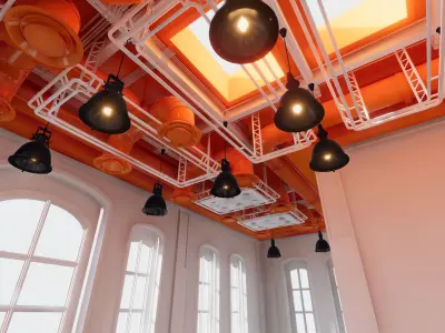 White Room 73 Low-poly 3D model