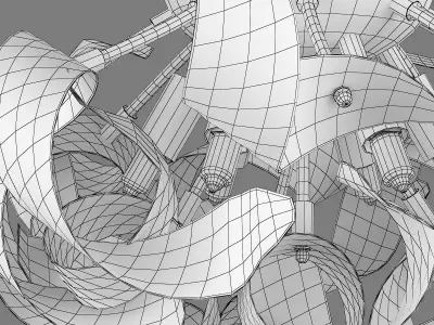 75406x Turbio Lightstar Ceiling Chandelier 3D model