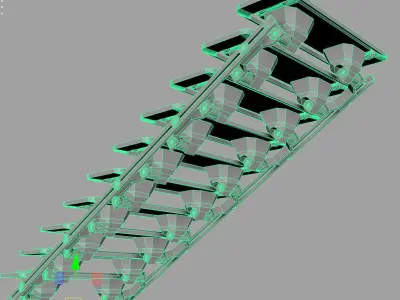 Cyberpunk  architectural - construction - sci fi  collection 3D Model Pack