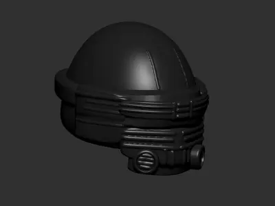 helmet high poly sculpt 3d printable ver 7 3D model 3D model