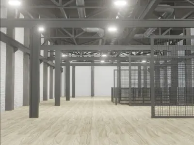 Loft Interior  3D model purchase