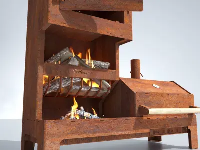 Old Outdoor Oven Free 3D model