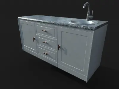 kitchen countertop 3D model