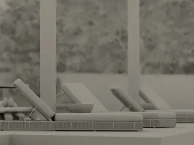 Restoration Hardware Havana chaise 3D model