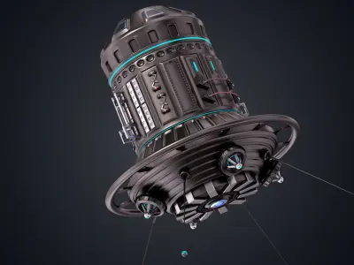 Sci Fi Satellite 06 3D model
