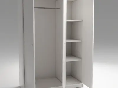 KLEPPSTAD - Wardrobe  3 doors   IKEA based   -  3D model