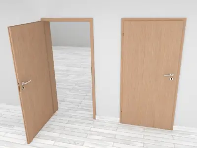 Doors collection - interior door - house door and sliding door 3D Model Pack