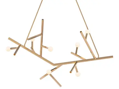 PLANE branch chandelier 3D model