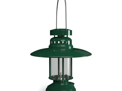 Sonoma Green Patio Lantern PBR 3D model