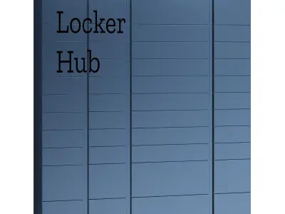 Parcel pick-up point 3D model