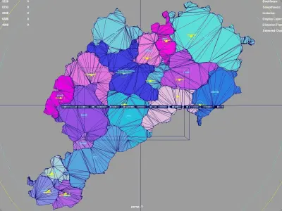 Afyonkarahisar  Aegean Region  Turkey map region geography 3D model