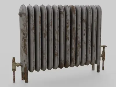 Radiator Heater 1 Low-poly 3D model