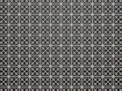White Iron Bars Transparent PBR Seamless Texture