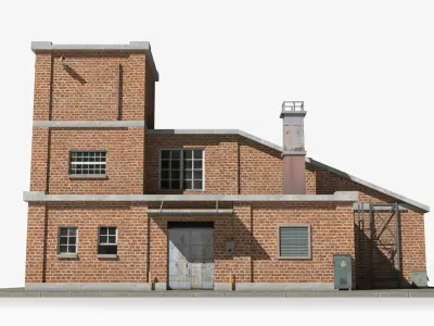 Factory xx30 Low-poly 3D model