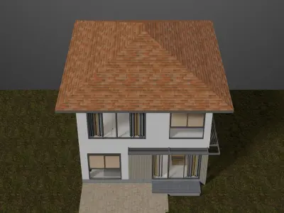 Small detached house 3D model