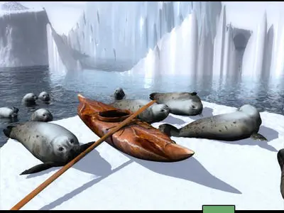 Eskimo Kayaks and Igloo Tools Package 3D model