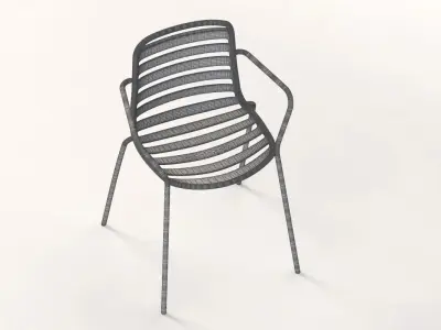 Enea Lts Street Arm Chair By Estudi Manel Molina 3D model