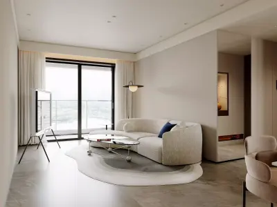 Modern living room 3D model