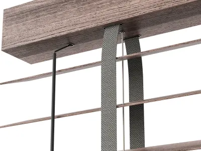 Wooden blinds Set 06 3D model