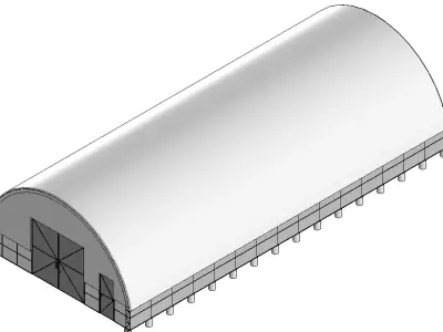 Hangar tent 3D model