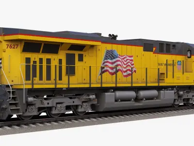  GE ES44AC Train Locomotive Set 