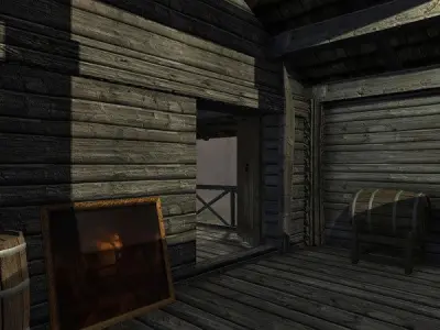 Medieval Tavern Low-poly 3D model