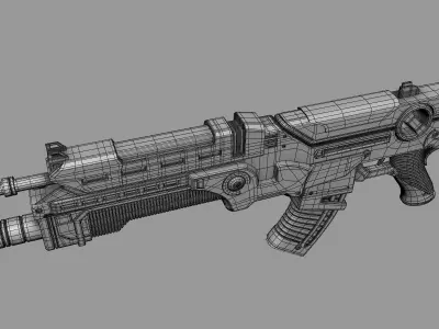 Scifi gun 3D model order