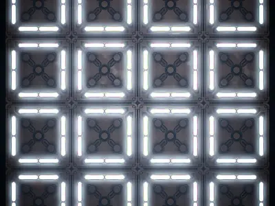 PBR Sci-Fi Texture Pack 21 Low-poly 3D model
