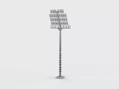 Low poly Stadium Lights 03 3D model