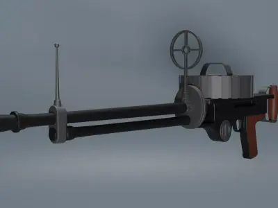 Lewis Machine Gun 3D model