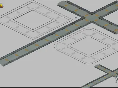 Building - Fleet - Surface Pavement 02 3D model