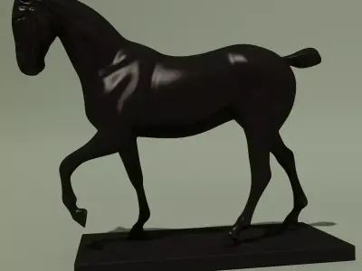 Horse Statuette 3A 3D model