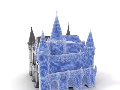 Gothic Castle model pack Low-poly 3D model