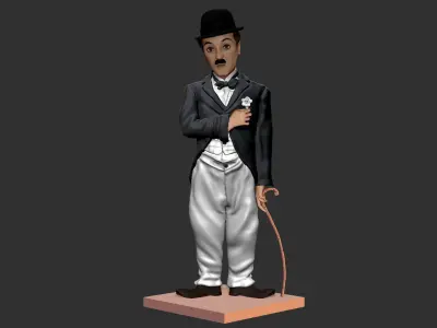 Charlie Chaplin statue 3D print model