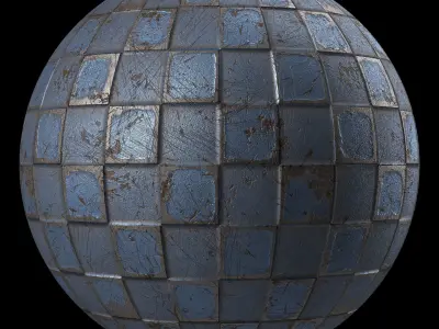 Metal Materials 41- Metal panels By Paint by  Sbsar Texture