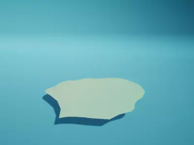 Ground Med Flat Low-poly 3D model