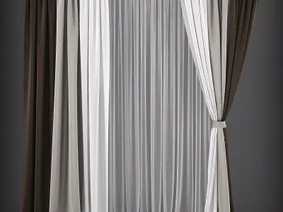 Curtain 3D model 141 Low-poly 3D model