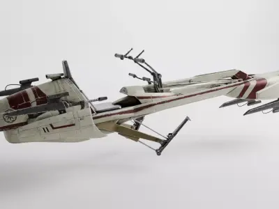 Star Wars - Speeder Bike Game-Ready Textured 3D Mode Low-poly 3D model