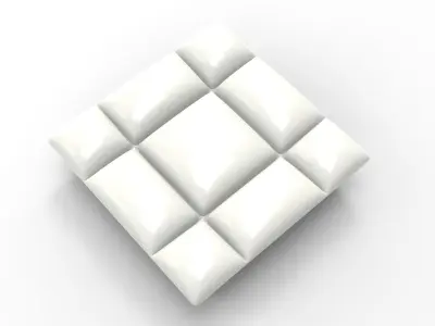 Kafka Pouf Low-poly 3D model