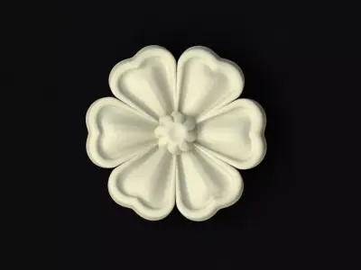 rosette flower 3D model 14