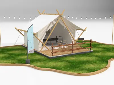 campaign tant 3D model