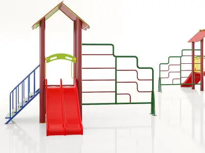 kids child playground 3d model 5 3D model