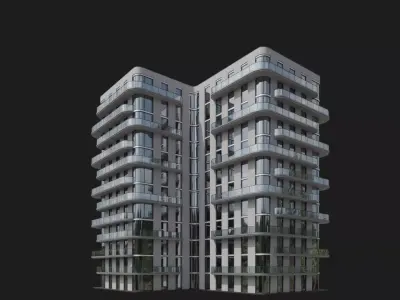 Curve Haven Apartments 3D model