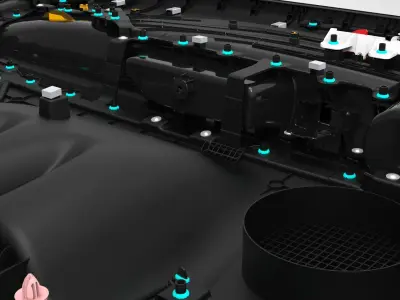 Cars Door and Speaker Bose 3D model