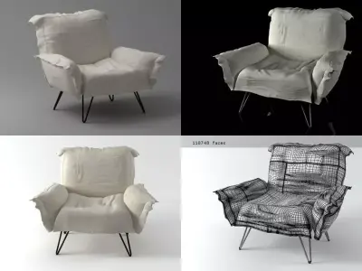 Cumulus chair 3D model