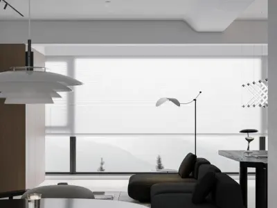 Case 1 Flat-floor restaurant 3D 3D model