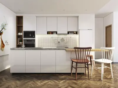 Kitchen Design 3D model 7