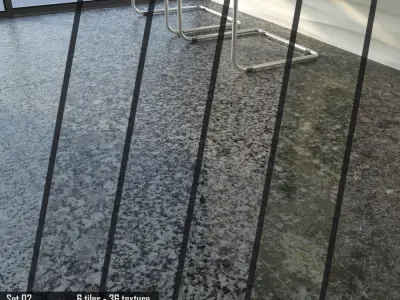 TUREX INTERNATIONAL Granite Tiles Set 02 3D model